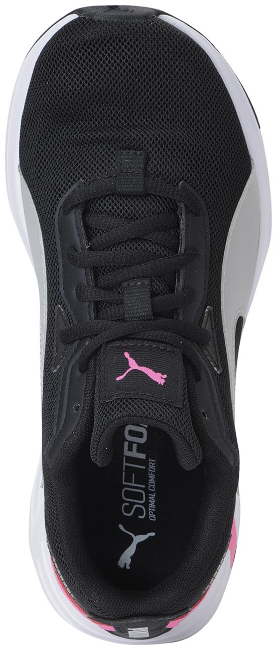 

PUMA Unisex Textile Fabric Textured Running Shoes Black