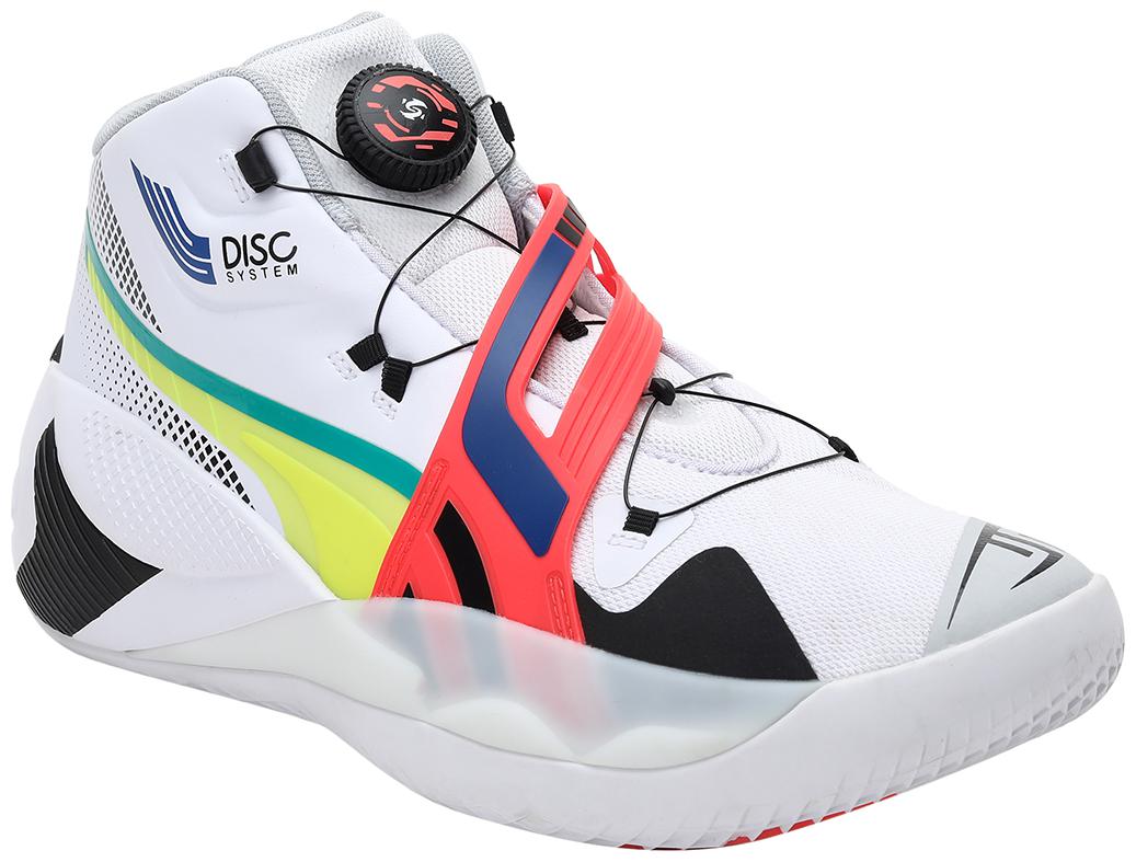 

PUMA Unisex PU Textured Basketball Shoes White