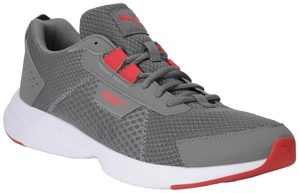 

PUMA Unisex Textile Fabric Textured Running Shoes Black