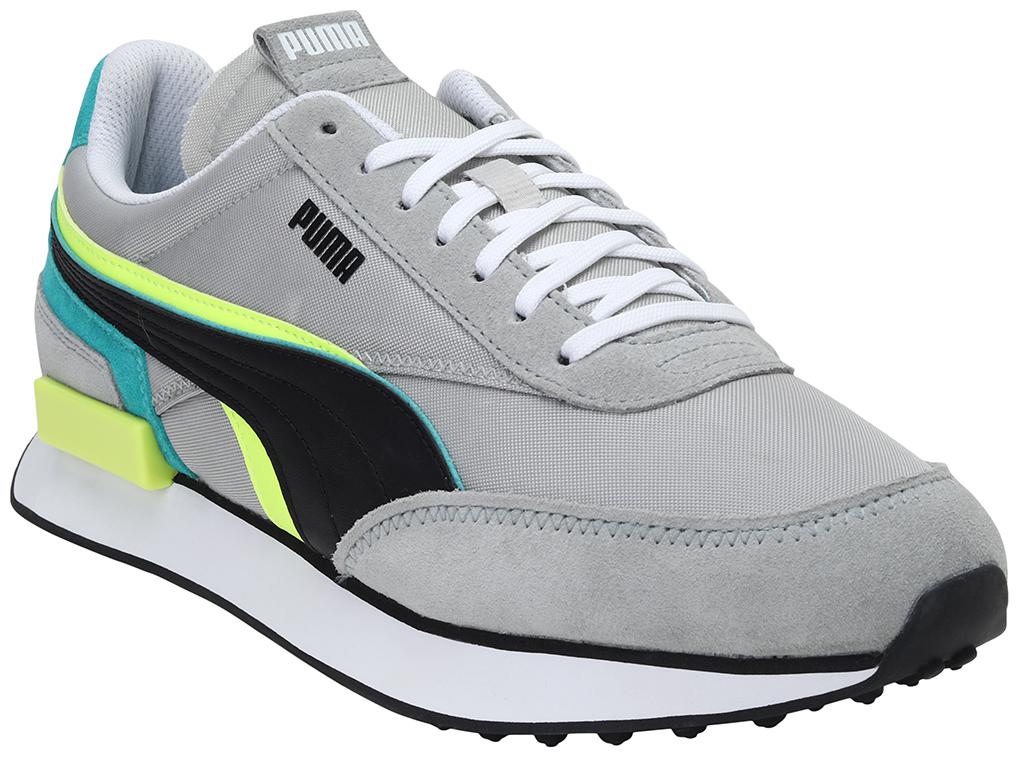 

PUMA Unisex Textile Fabric Textured Running Shoes Grey