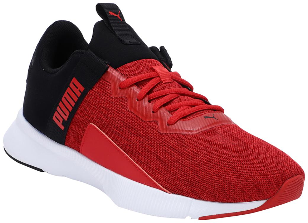 

PUMA Unisex Textile Fabric Textured Running Shoes Red