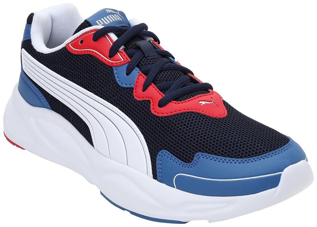 

PUMA Unisex Textile Fabric Textured Running Shoes Blue
