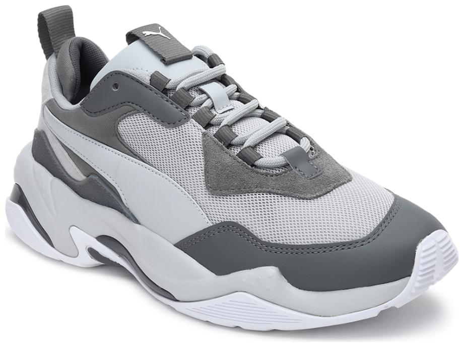 

PUMA Unisex Textile Fabric Textured Running Shoes Grey
