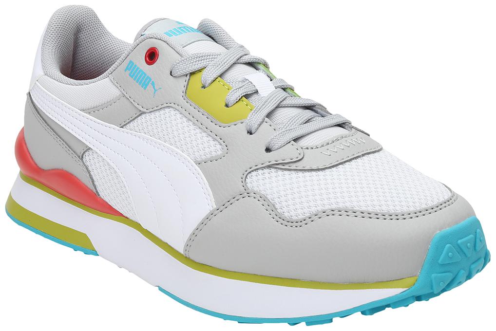 

PUMA Unisex Textile Fabric Textured Running Shoes Grey