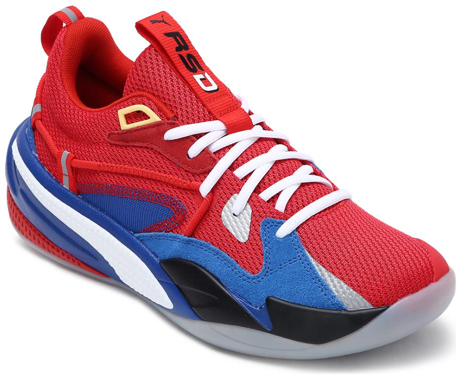 

PUMA Unisex Textile Fabric Textured Basketball Shoes Red