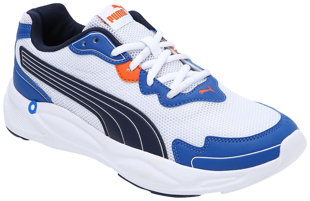 

PUMA Unisex Textile Fabric Textured Running Shoes White