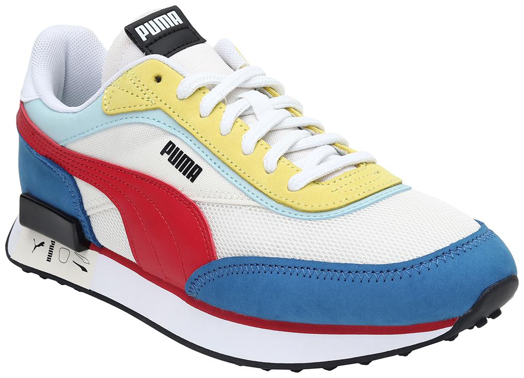

PUMA Unisex Textile Fabric Textured Running Shoes White