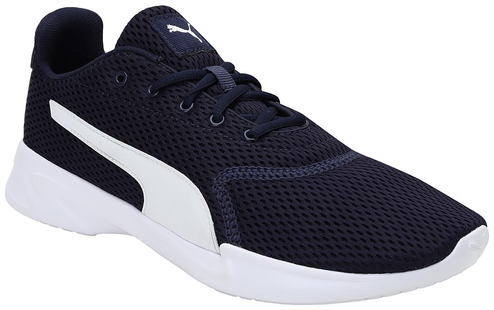 

PUMA Unisex Textile Fabric Textured Running Shoes Blue