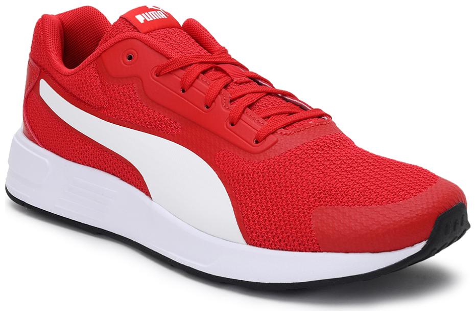 

PUMA Unisex Textile Fabric Textured Running Shoes Red