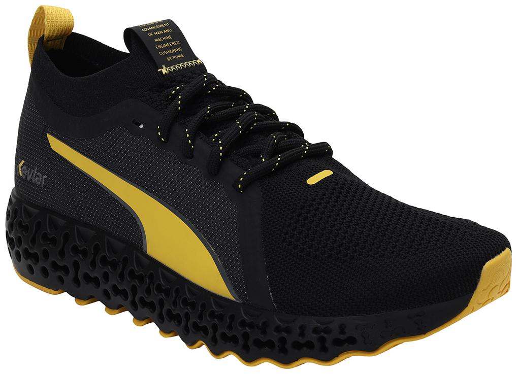 

PUMA Unisex Textile Fabric Textured Training Gym Shoes Black