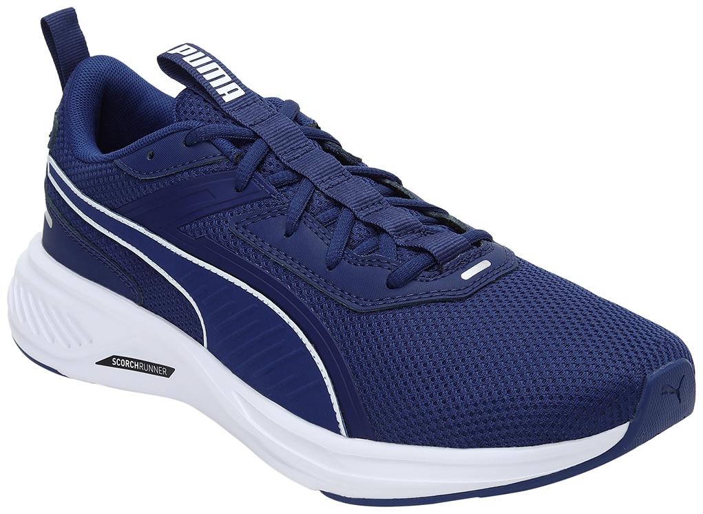 

PUMA Unisex Textile Fabric Textured Running Shoes Blue