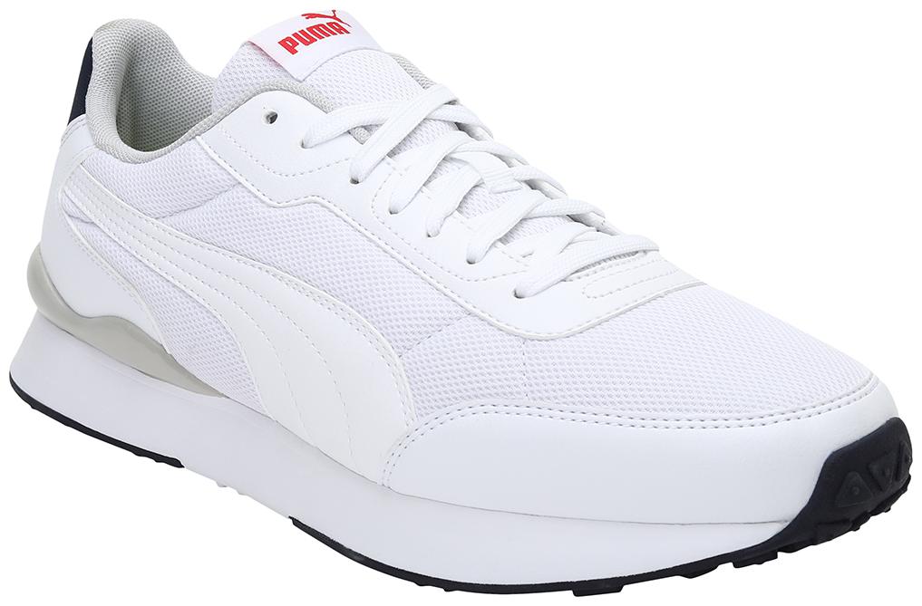 

PUMA Unisex Textile Fabric Textured Running Shoes White