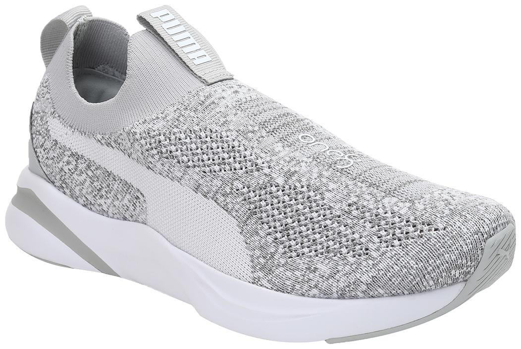 

PUMA Unisex Textile Fabric Textured Running Shoes Grey