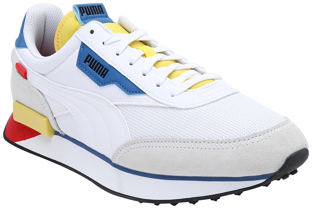 

PUMA Unisex Textile Fabric Textured Running Shoes White