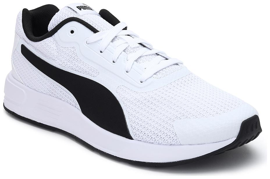 

PUMA Unisex Textile Fabric Textured Running Shoes White