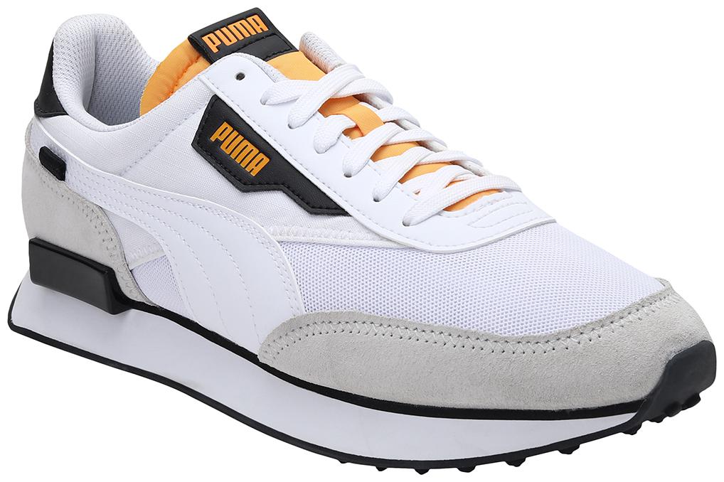 

PUMA Unisex Textile Fabric Textured Running Shoes White