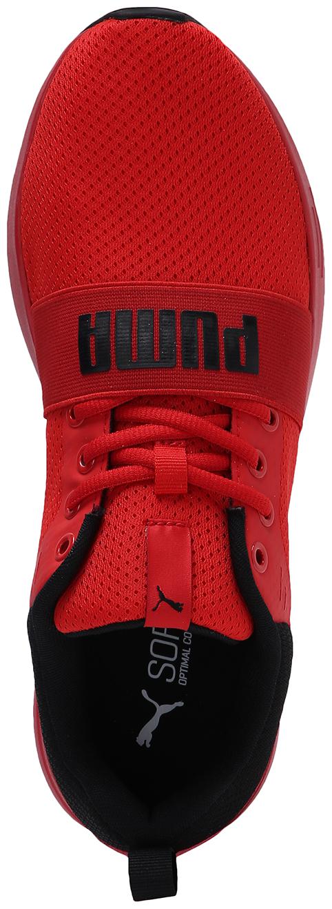 

PUMA Unisex Textile Fabric Textured Running Shoes Red
