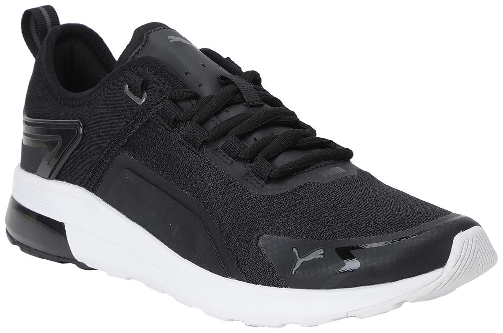 

PUMA Unisex Textile Fabric Textured Running Shoes Black