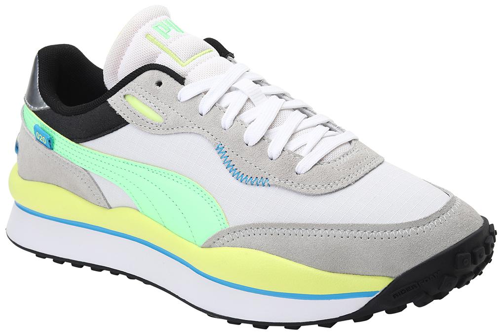

PUMA Unisex Textile Fabric Textured Running Shoes Grey