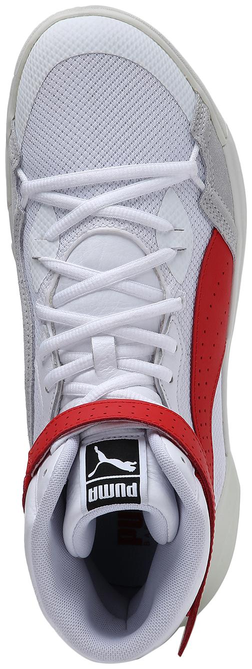 

PUMA Unisex Textile Fabric Textured Basketball Shoes White