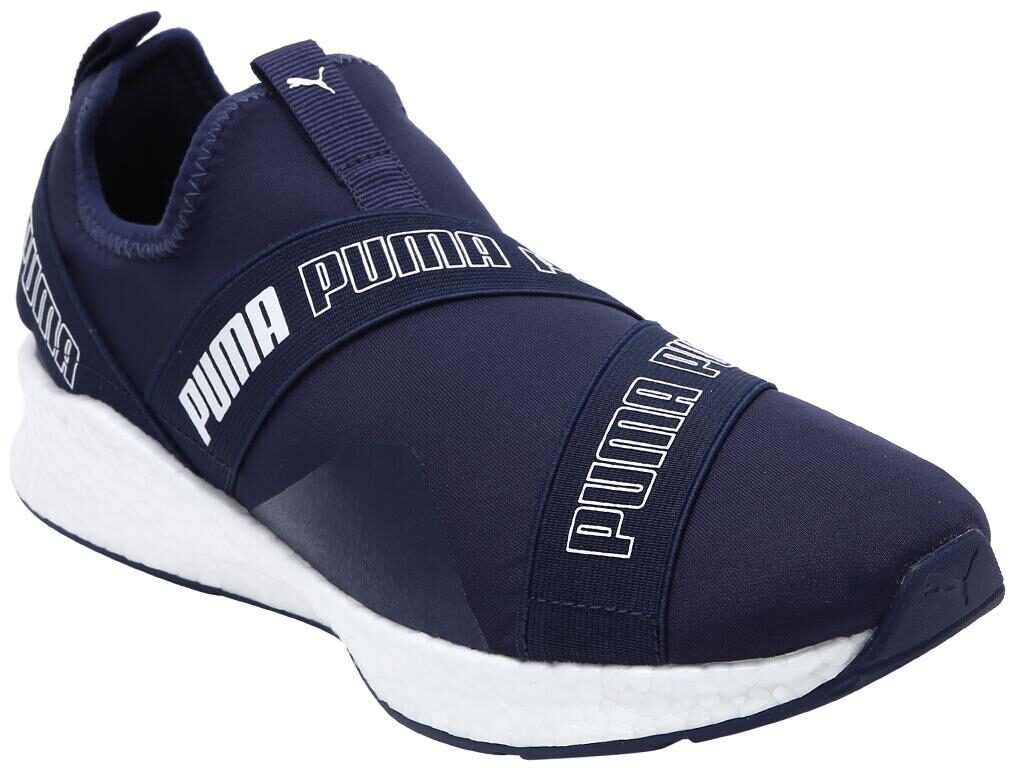 

PUMA Unisex Textile Fabric Textured Running Shoes Blue