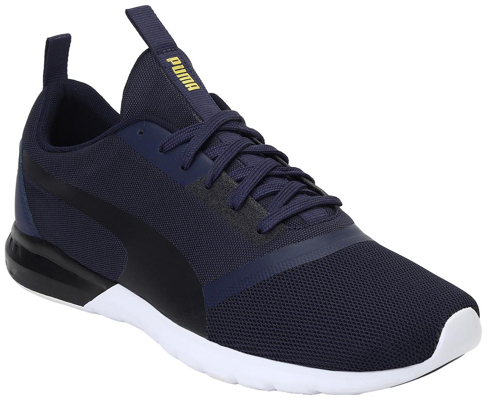 

PUMA Unisex Textile Fabric Textured Running Shoes Black