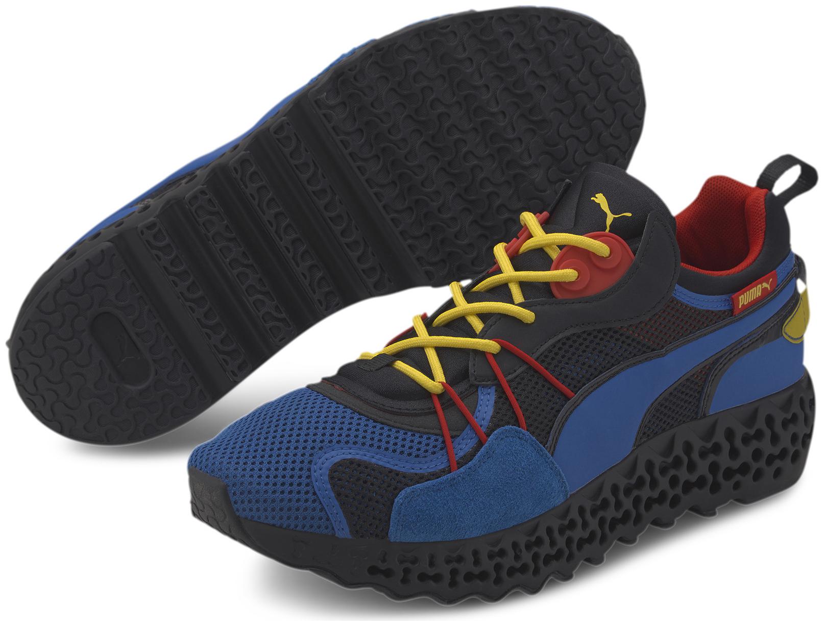 

PUMA Unisex Textile Fabric Textured Running Shoes Blue