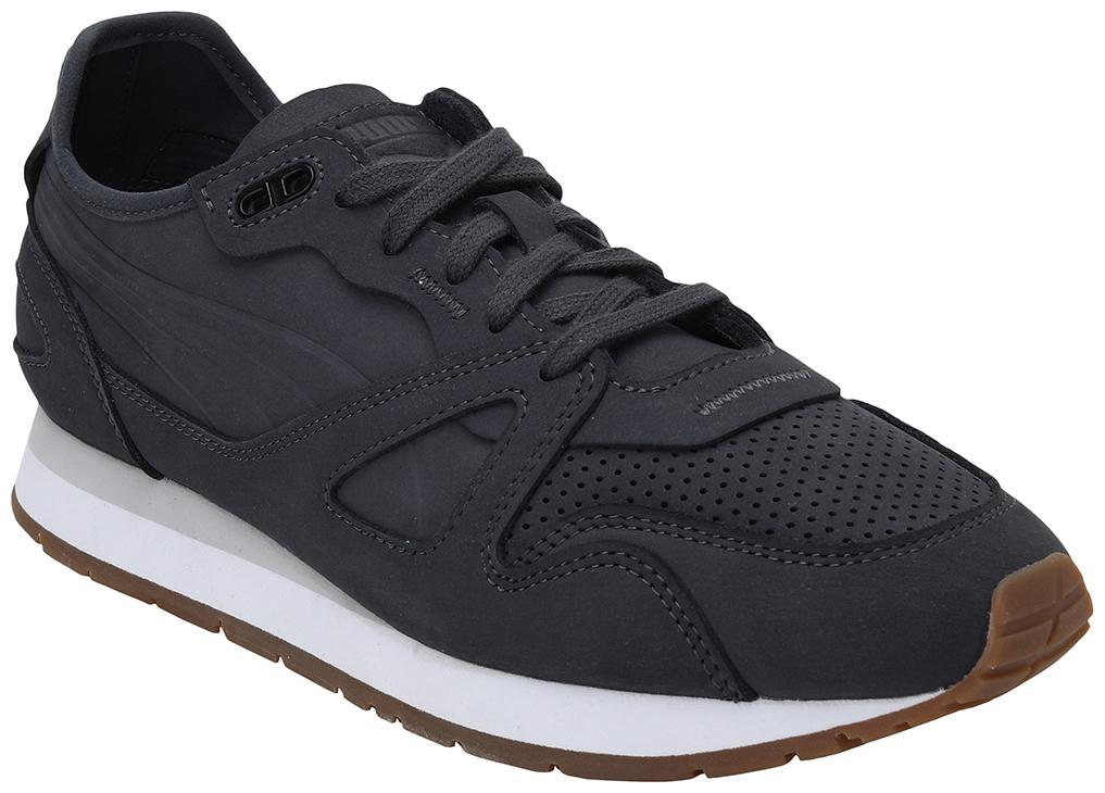

PUMA Unisex Textile Fabric Textured Running Shoes Black