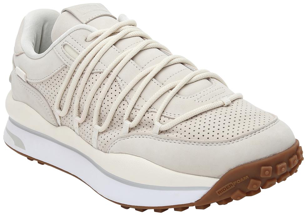 

PUMA Unisex Textile Fabric Textured Running Shoes Beige