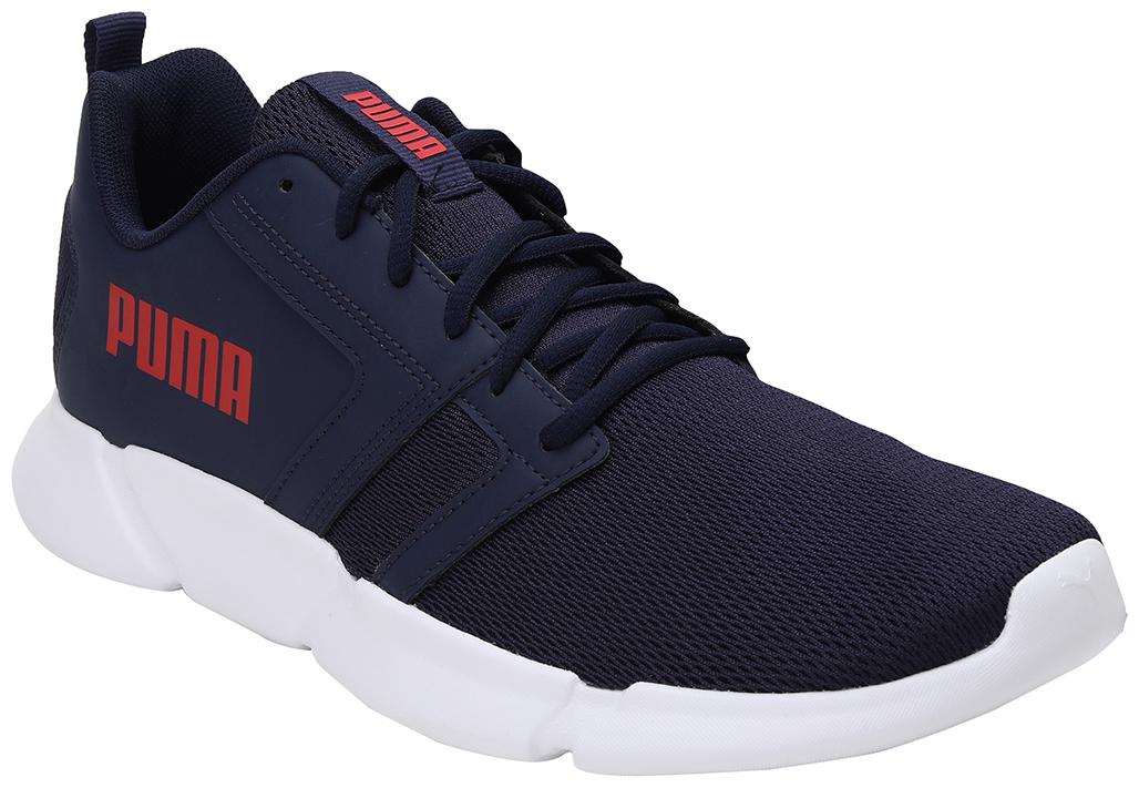 

PUMA Unisex Textile Fabric Textured Running Shoes Blue