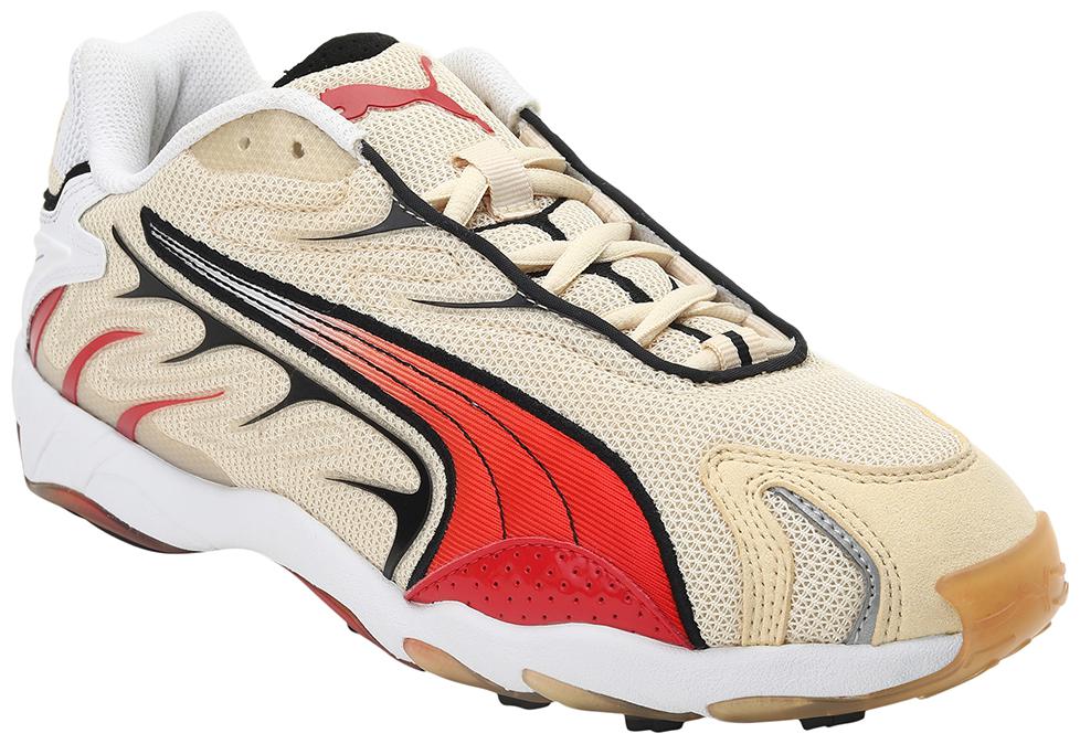 

PUMA Unisex Textile Fabric Textured Running Shoes Beige