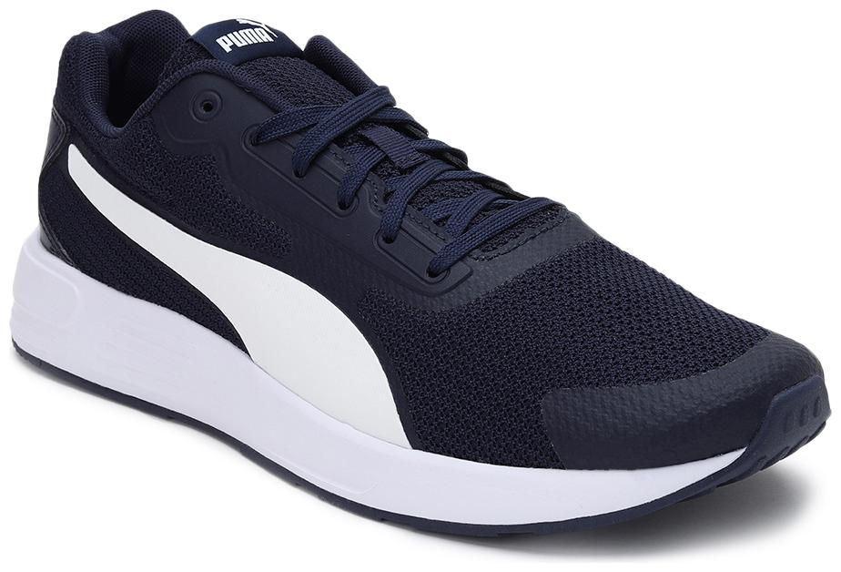 

PUMA Unisex Textile Fabric Textured Running Shoes Blue
