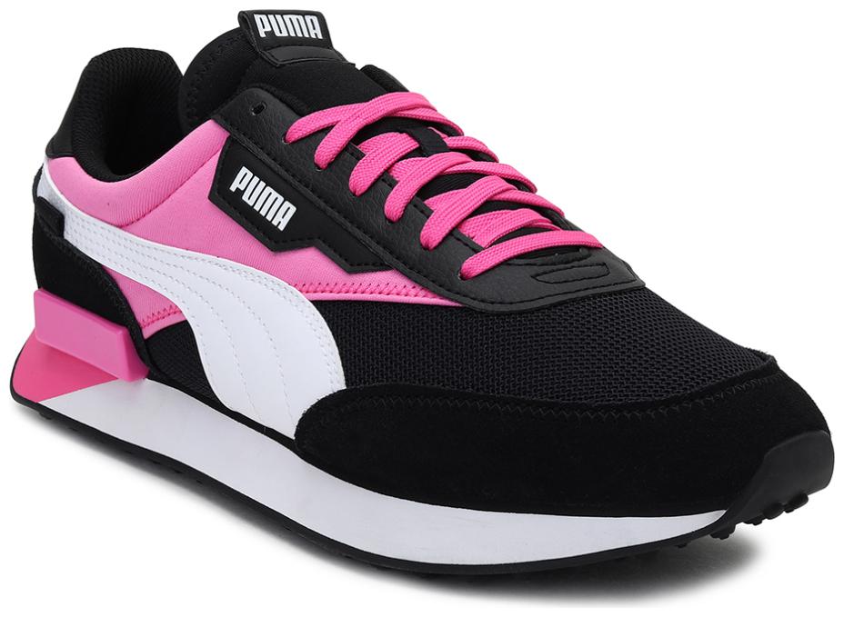 

PUMA Unisex Textile Fabric Textured Running Shoes Black