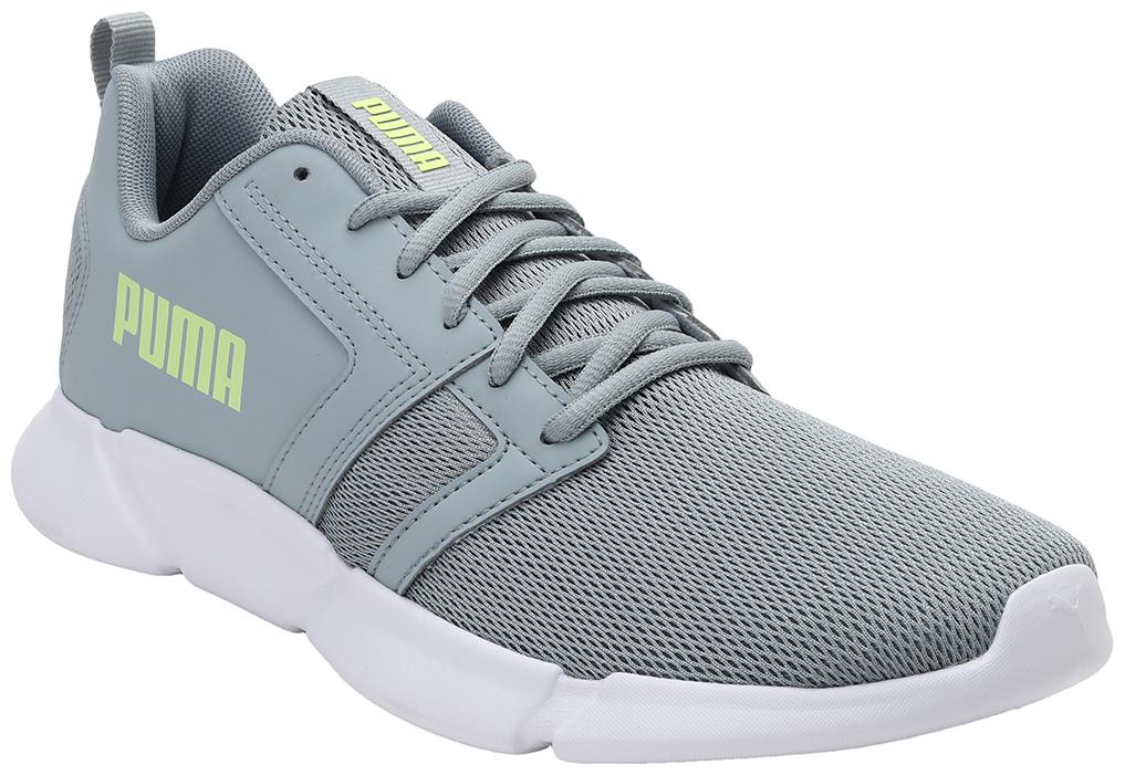 

PUMA Unisex Textile Fabric Textured Running Shoes Grey