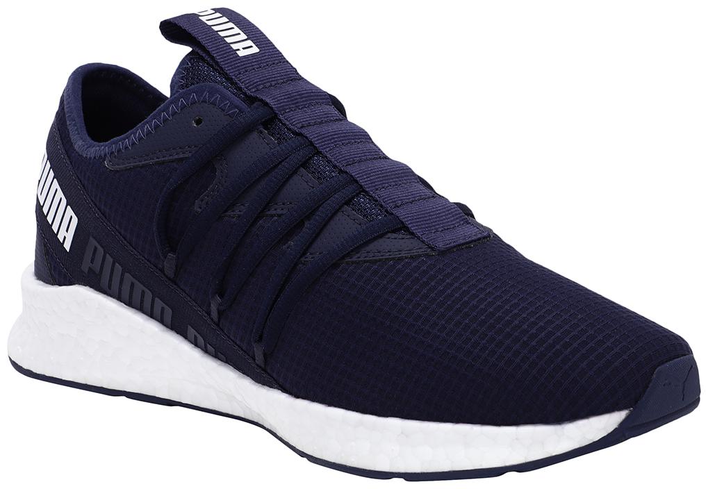 

PUMA Unisex Textile Fabric Textured Running Shoes Blue