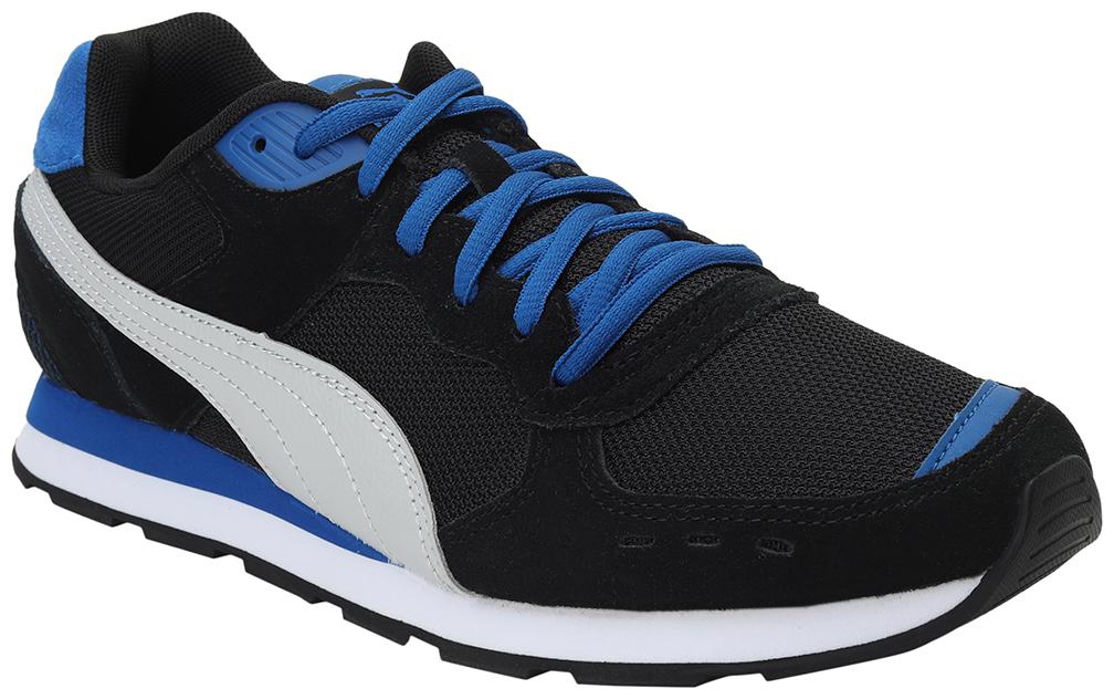 

PUMA Unisex Textile Fabric Textured Running Shoes Black