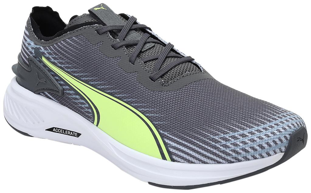 

PUMA Unisex Textile Fabric Textured Running Shoes Grey