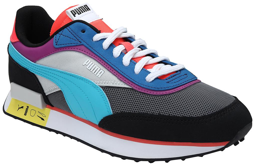 

PUMA Unisex Textile Fabric Textured Running Shoes Grey