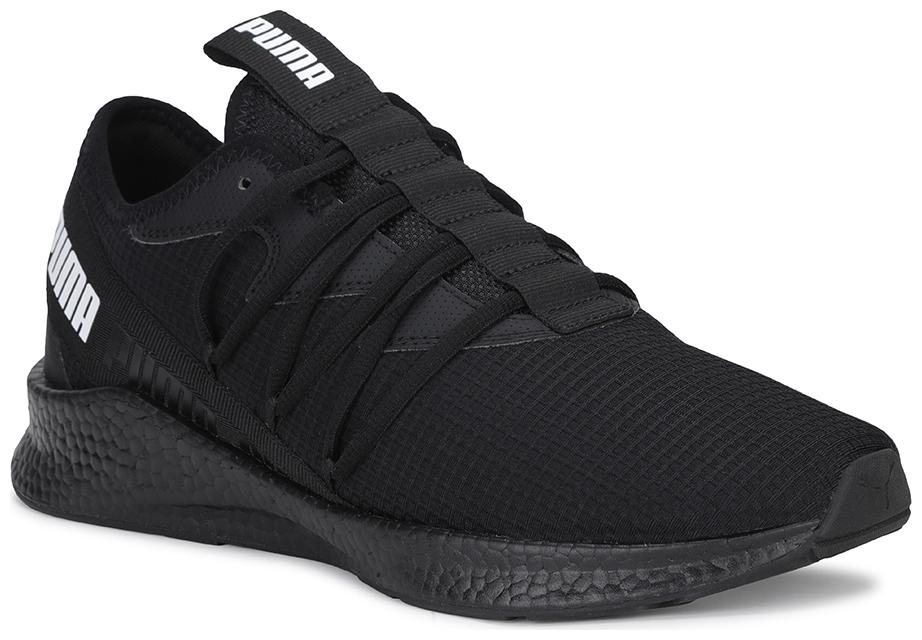 

PUMA Unisex Textile Fabric Textured Running Shoes Black