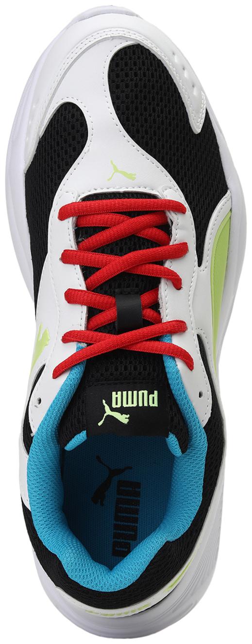 

PUMA Unisex Textile Fabric Textured Running Shoes Black