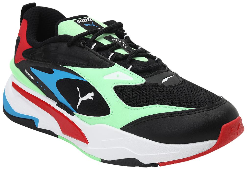 

PUMA Unisex Textile Fabric Textured Running Shoes Black