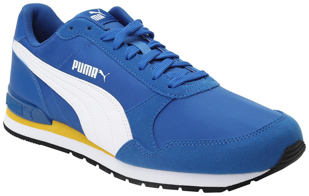 

PUMA Unisex Textile Fabric Textured Running Shoes Blue