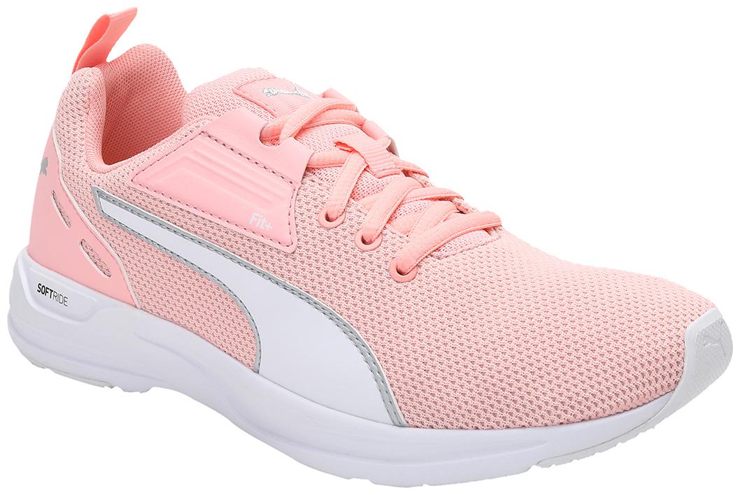 

PUMA Unisex Textile Fabric Textured Running Shoes Pink