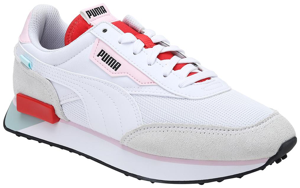 

PUMA Unisex Textile Fabric Textured Running Shoes White
