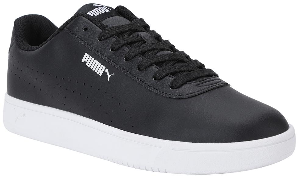 

Puma Court Pure Unisex Black Classic Sneakers - 374766
