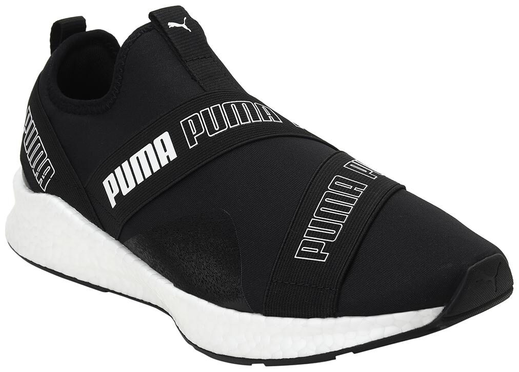 

PUMA Unisex Textile Fabric Textured Running Shoes Black