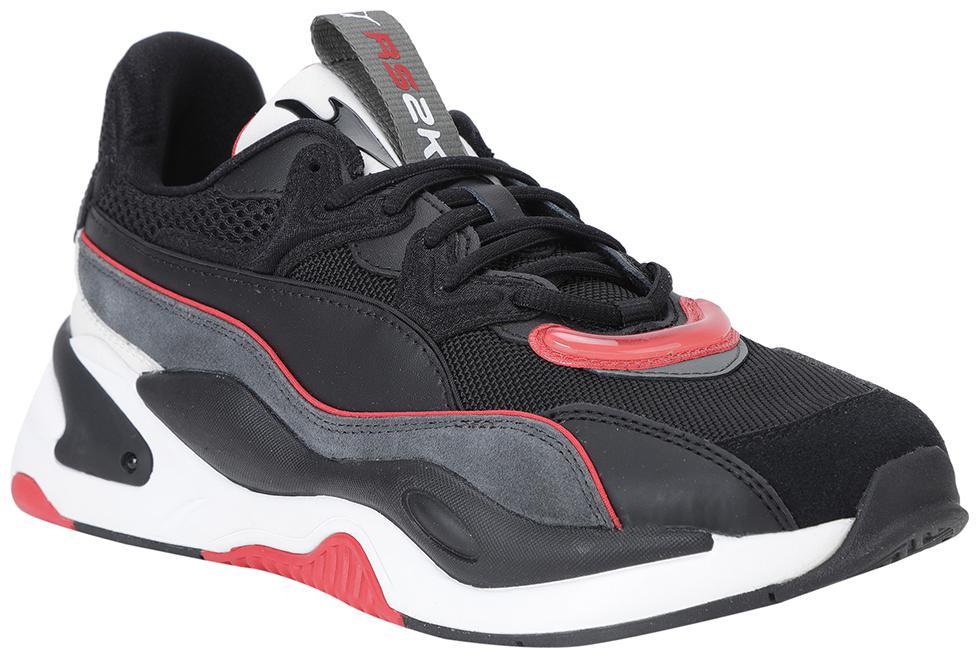 

PUMA Unisex Textile Fabric Textured Running Shoes Black