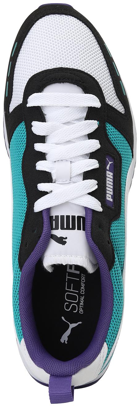 

PUMA Unisex Textile Fabric Textured Running Shoes Black