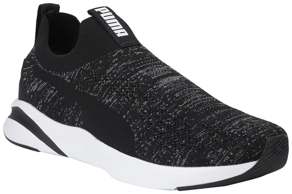 

PUMA Unisex Textile Fabric Textured Running Shoes Black