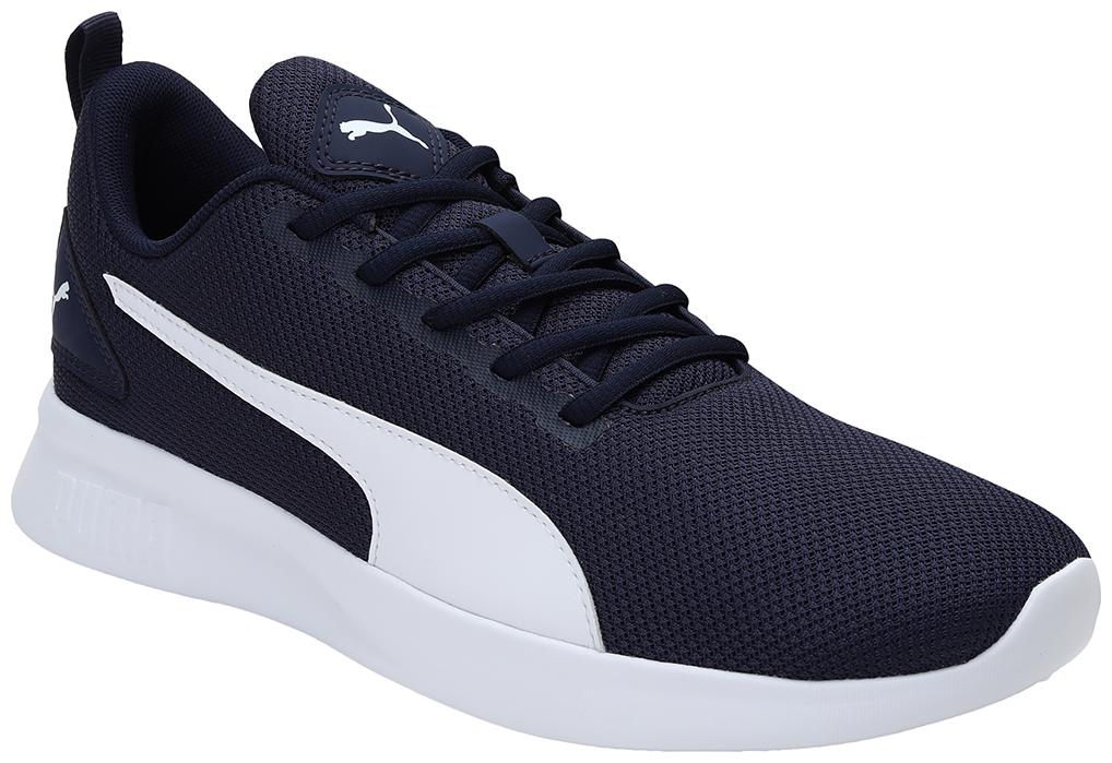 

PUMA Unisex Textile Fabric Textured Running Shoes Blue